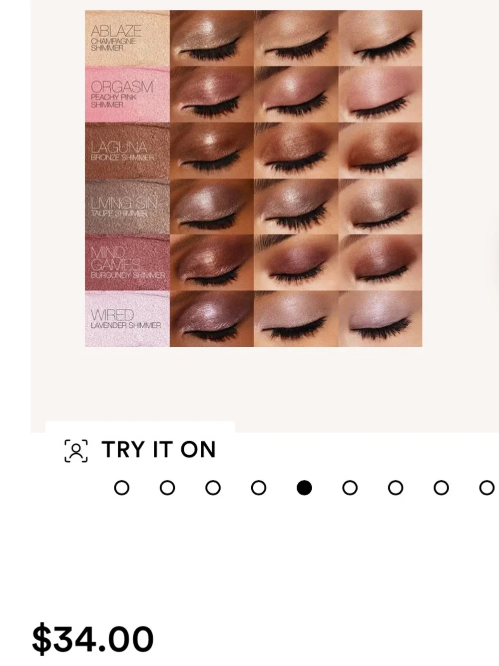 NARS total seduction eyeshadow sticks x 2